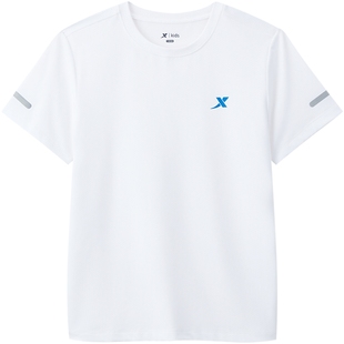 特步童装儿童短袖T恤男童速干衣夏装2026夏季新款大童衣服运动短T