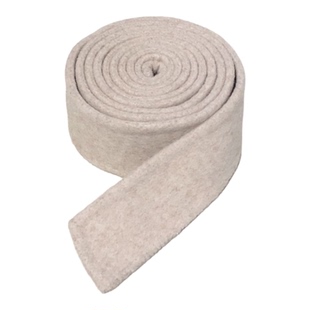 双面羊绒大衣女腰带配饰乳白色米白色配羊绒大衣的腰带纯手工