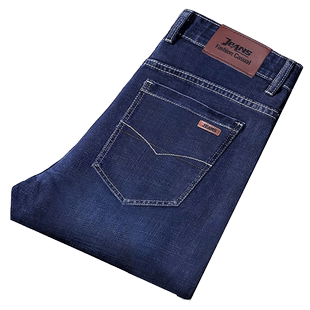 牛仔裤男春季直筒宽松休闲裤子男款2024新款水洗弹力耐磨男士长裤