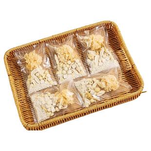 杏仁七白饮原材料杏仁粉银耳南杏仁茯苓五白饮三白饮豆浆料包食材