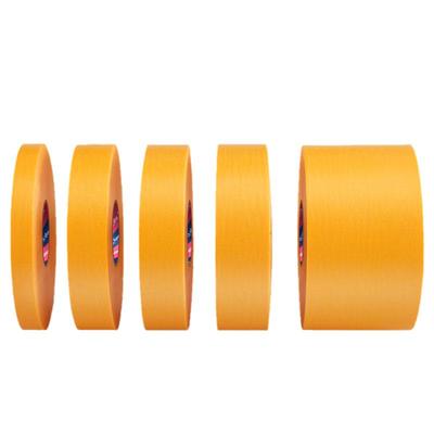 黄色美纹纸和纸胶带纯色高粘度无痕耐高温不留胶瓷砖美缝汽车喷漆装修遮蔽分色真石漆不伤外墙面定制整箱批发