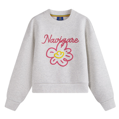 POPSUNDAY摇钱树联名Navigare小帆船2026春季新款女士圆领卫衣