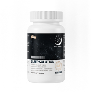 puriely普加健 美国专利藏红花灵芝安睡片褪黑素安瓶助眠闪睡眠片