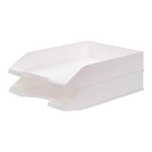 多层可叠加透明桌面档案框学生试卷收纳架A4纸文件座书架办公桌文件架文件夹桌面办公学习用品托盘架子收纳盒