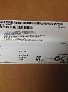议价6AV21240MC010AX0 西门子HMITP1200触摸屏 6AV2124-0MC01-0AX