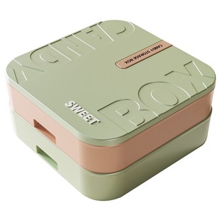 新款双层糖果盒新年坚果零食收纳盒家用客厅茶几多层分格干果盘