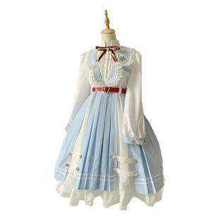 LucyAndLory繁星航海OP洛丽塔Lolita裙春秋款海军风