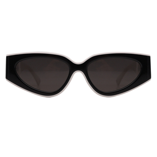 2025新款猫眼墨镜女黑白配色高级感欧美风时尚板材太阳镜可配近视