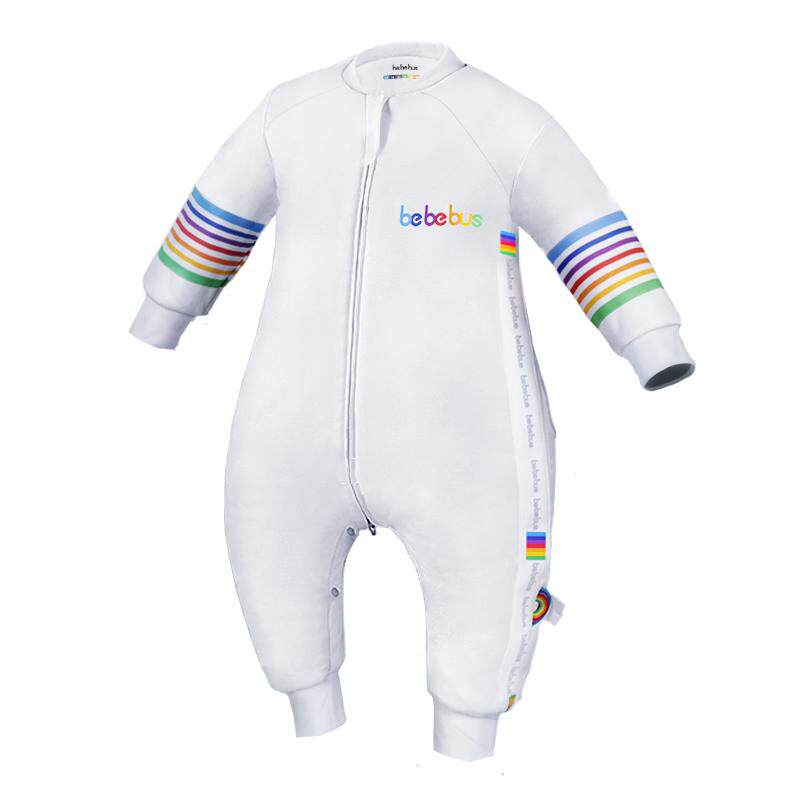 BeBeBus婴儿睡袋儿童秋冬款恒温分腿睡袋寻梦家宝宝双层连体睡衣