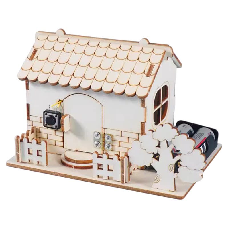 儿童自制叮咚门铃小屋