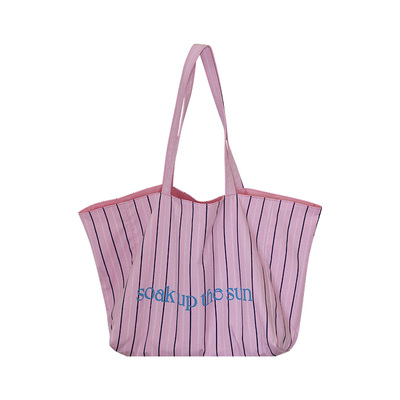 梵花不语大容量托特包韩系帆布包