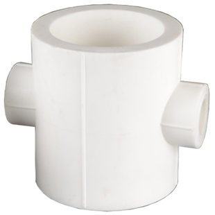 PPR管变径四通接头20/25/32/40/50/63/75转4/6分1寸PPR水管材配件