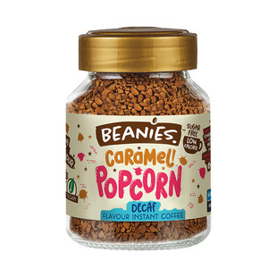 英国Beanies低咖啡因焦糖爆米花无因冻干孕妇哺乳期可喝脱因咖啡