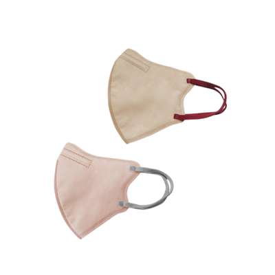 日本防飞沫3层防护拼色耳绳口罩