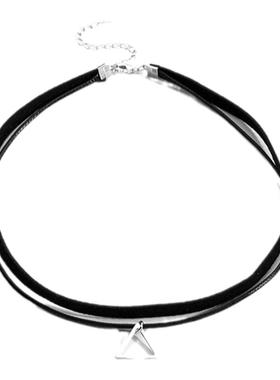 uvk双层黑色choker脖颈链