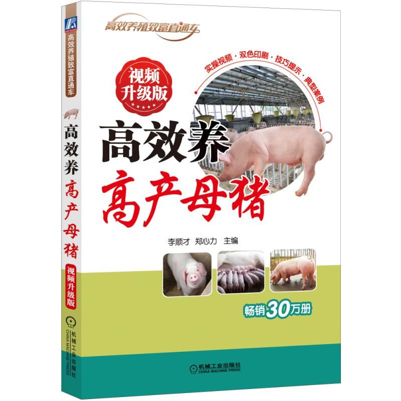 官网正版 高效养高产母猪 视频升级版 李顺才 养殖致富直通车 经典实用技术图书 农业技能培训教材 机械工业出版社旗舰店