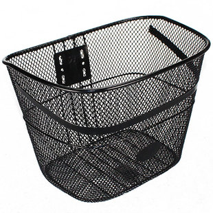 自行车车篮车筐单车加大款篮子金属钢丝网车篓大号加厚型结实耐用