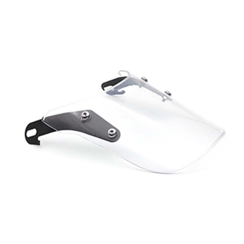 新款 5-7寸圆形通用复古小风挡带支架摩托车改装前挡风玻璃导流罩