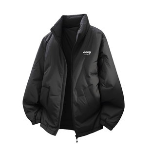 JEEP SPIRIT立领羽绒服男士冬季加绒加厚男装保暖防风大码外套男
