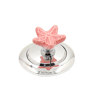 彩色海星马桶按压器通用美甲厕所冲水按钮神器马桶水箱按键加长杆