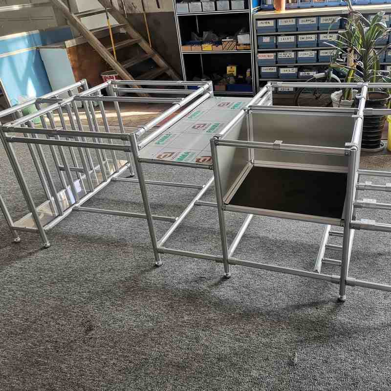 厂家批发线棒精益管  工厂仓库物料货架工作台用圆管铝线棒