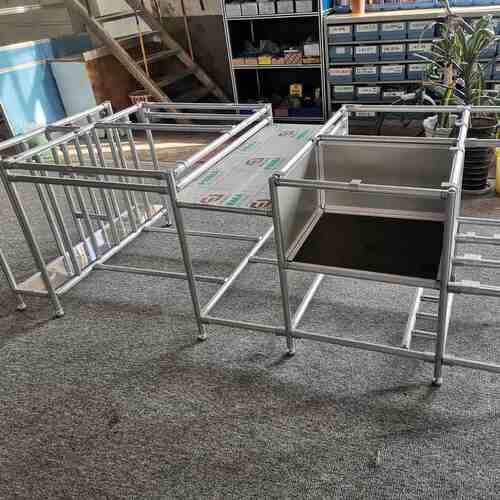 厂家批发线棒精益管  工厂仓库物料货架工作台用圆管铝线棒