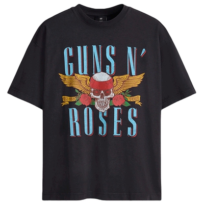 【枪炮与玫瑰乐队】HM男装女装T恤夏季重磅摇滚乐队t恤1159823