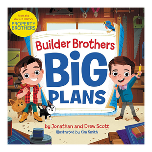 【现货】建设者兄弟:大计划 Builder Brothers: Big Plans英文儿童绘本原版图书进口书籍Scott, Drew