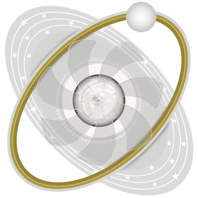 环绕吹风静音欧亚科电扇灯