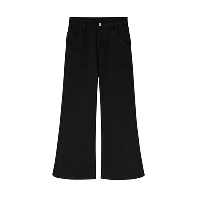 巨显瘦，谁穿谁好看的黑色微喇裤