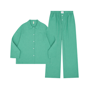 FORRETRO 24AW 秋冬磨毛系列休闲家居套装 earth green 男女同款