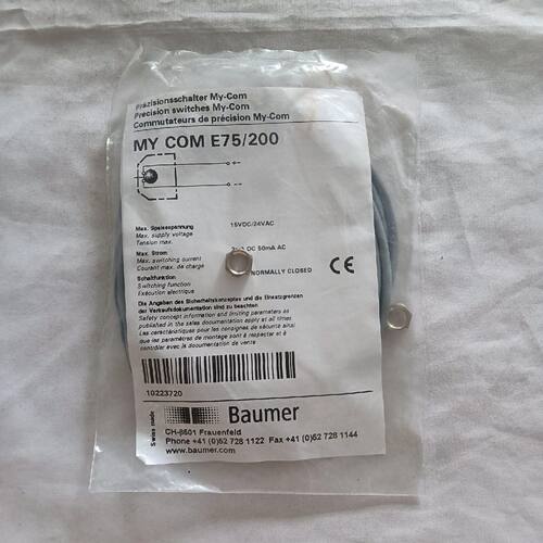 全新Baumer堡盟MY COM E75/200精密开关传感议价