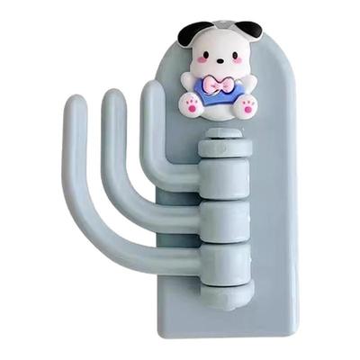 卡通粘钩可爱无痕三钩强力粘胶墙壁挂承重门后无痕免打孔粘贴挂钩