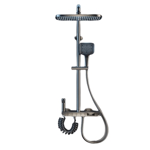 德国淋浴花洒套装家用全铜卫浴室淋雨洗澡水龙头沐浴增压恒温喷头