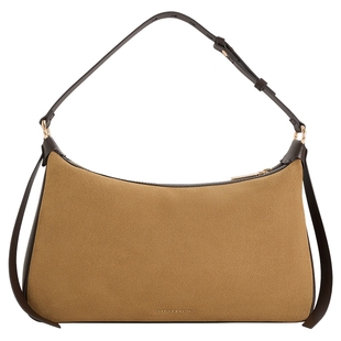 CHARLES&KEITH25秋新款CK2-20671783-1简约通勤绒面单肩腋下包女