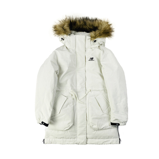 New Balance/NB冬季男女款连帽中长款羽绒服休闲保暖外套NPA46012