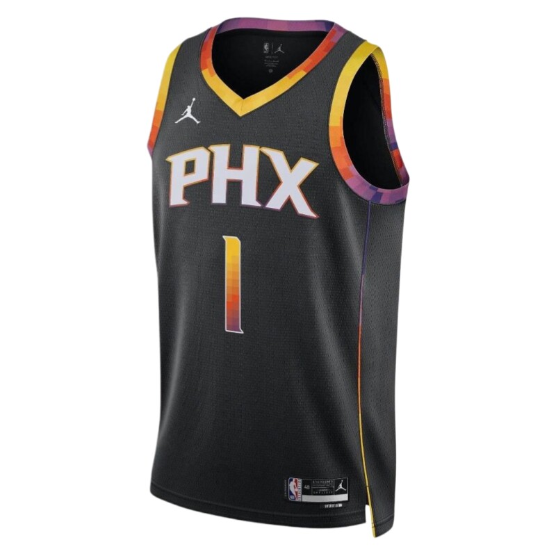 AIR JORDAN德文布克太阳队1号NBA球衣男子速干篮球背心DO9540-012