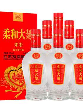 全德柔和大曲酒浓香型42度500ML*6瓶纯粮酿造 单独礼盒 正品保障