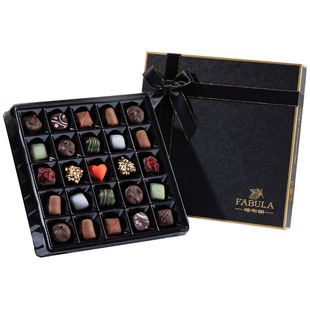 法布朗巧克力礼盒纯可可脂零食送女朋友老婆生日38三八妇女节礼物