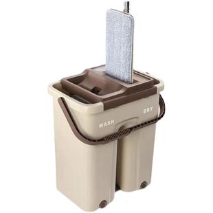 刮刮乐懒人免手洗不锈钢旋转平板家用2025新款拖把一拖净干湿两用