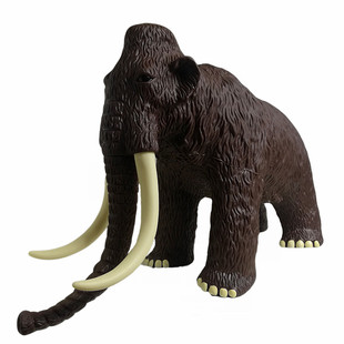 超大号软搪胶猛犸象大象仿真野生动物模型玩具发声款环保材质