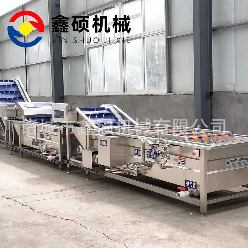 贝贝南瓜清洗烘干全套设备  西蓝花脱水干燥机热风炉烘干厂家批发