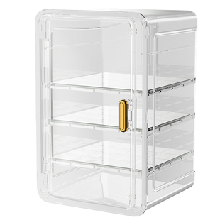 杯子收纳置物架办公室客厅茶具化妆品香水玻璃杯防尘大容量收纳盒