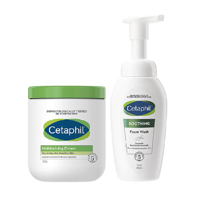 Cetaphil/丝塔芙大白罐保湿霜套装宝宝树获奖身体乳霜不含烟酰胺