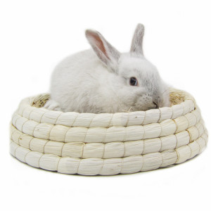 兔子保暖草窝豚鼠窝宠物用品兔窝荷兰猪可爱窝垂耳兔 鸽子窝包邮