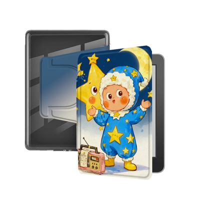 适用Kindlekpw6/5卡通4星星人958磁吸拆分11/12代658电子书保护套