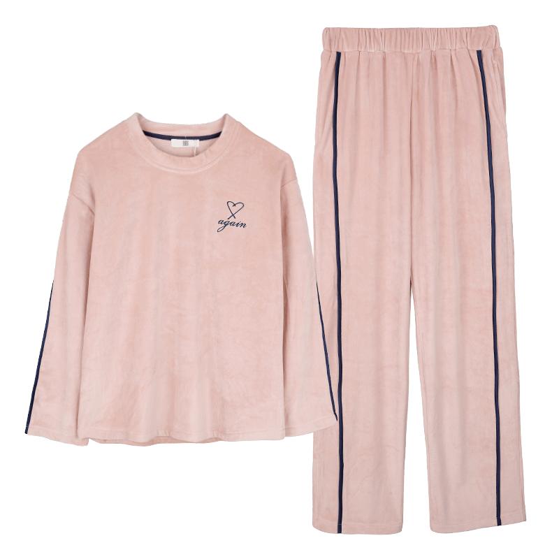 薄款海岛绒睡衣女亲肤保暖家居服