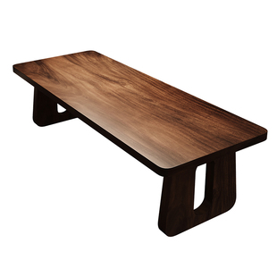 南美胡桃木家用客厅大书桌实木书房阅读办公现代简约大板桌椅组合