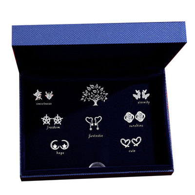 一周星期耳钉女S999纯银耳环礼盒套装轻奢创意2025年新款生日礼物