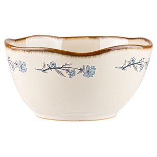 高颜值碗碟套装家用新款日式复古陶瓷餐具碗盘筷乔迁米饭碗中古风